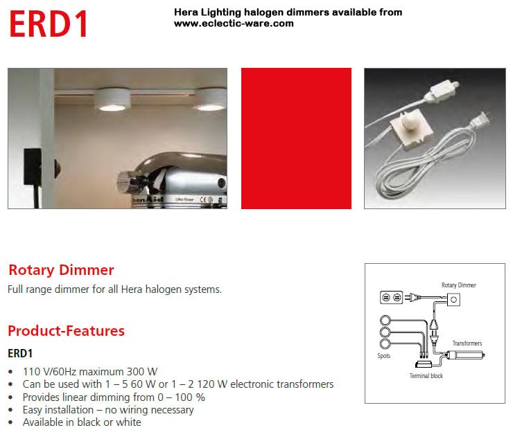 Hera Low Voltage Halogen Light Transformers Eclecticware