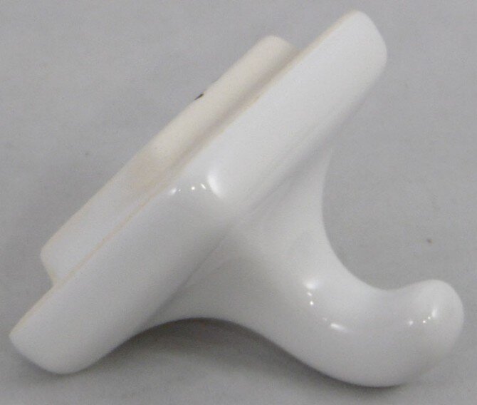 Thin set mount ceramic robe hook from Lenape Thin set mount ceramic robe hook from Lenape