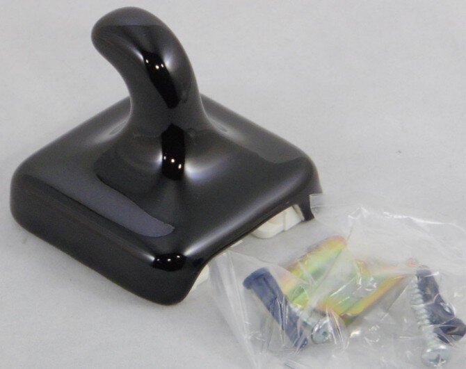 Clip on mount ceramic robe hook from Lenape Clip on mount ceramic robe hook from Lenape