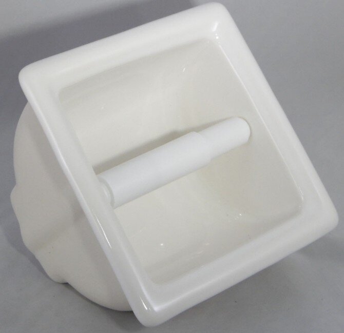 Recessed ceramic TP holder Recessed ceramic TP holder