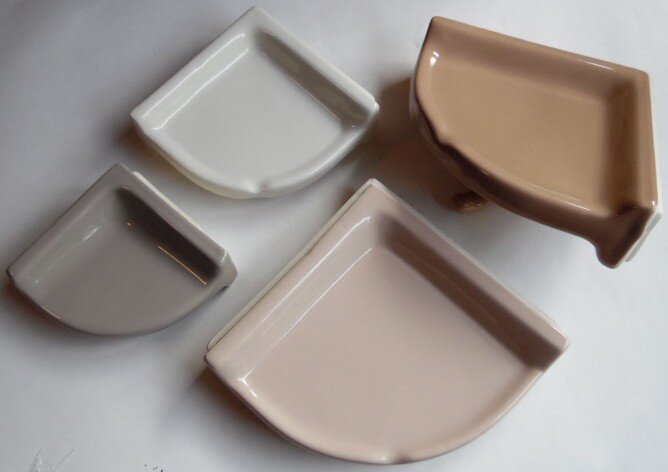 Ceramic corner shelves from AC Products