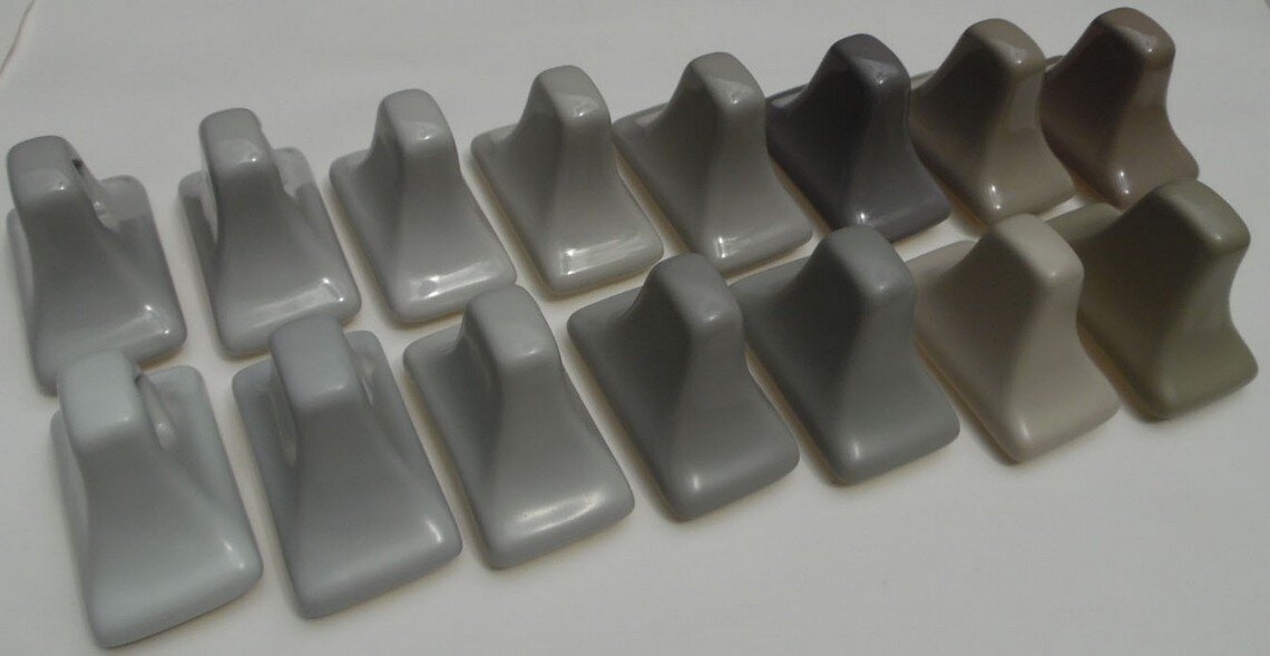 AC Products grey ceramic colors compared AC Products grey ceramic colors compared