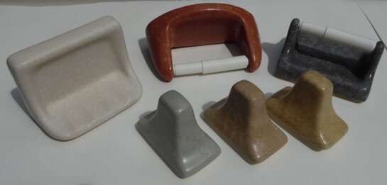 AC Products stoneware colors for ceramic bathroom hardware