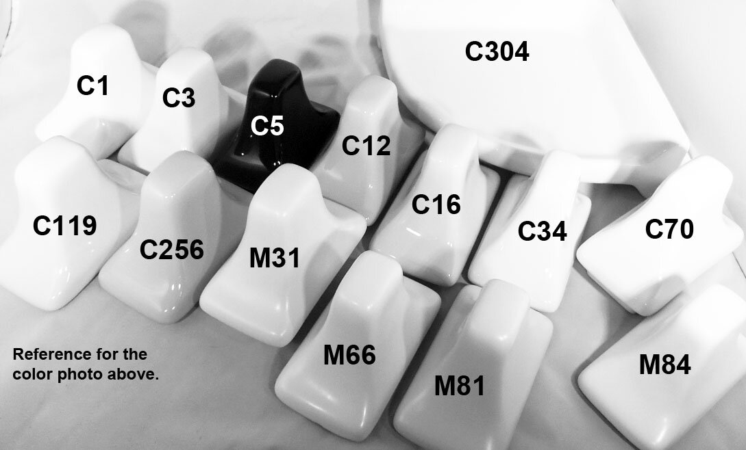 AC Products standard ceramic color index AC Products standard ceramic color index