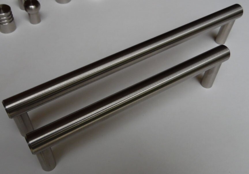 Arthur Harris End to End style custom stainless steel handles