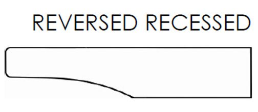 Reversed Recessed panel profile for wood kitchen cabinet doors Reversed Recessed panel profile for wood kitchen cabinet doors