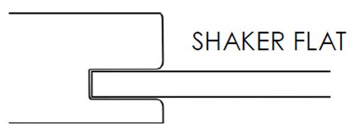 Shaker Flat recessed panel profile for wood kitchen cabinet doors Shaker Flat recessed panel profile for wood kitchen cabinet doors