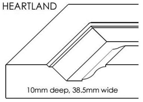 Brushy Creek Doors Heartland raised panel profile choice Brushy Creek Doors Heartland raised panel profile choice