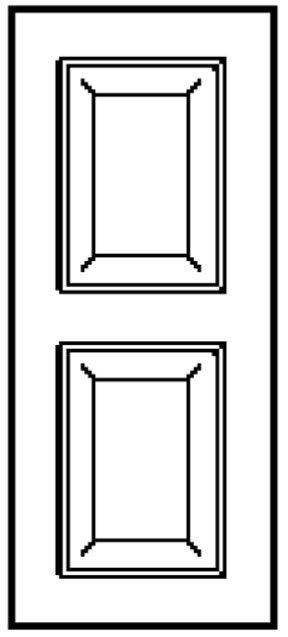 Brushy Creek Custom Doors double panel raised panel door Brushy Creek Custom Doors double panel raised panel door