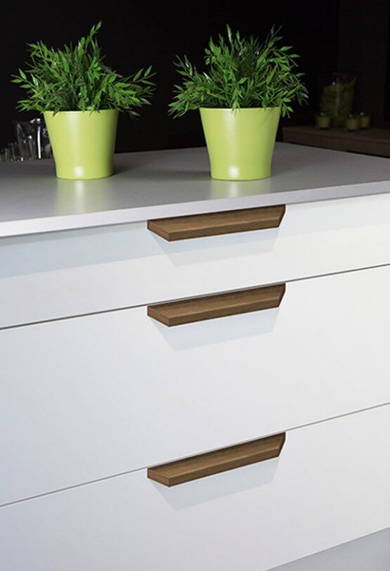 Solid wood cabinet drawer pulls