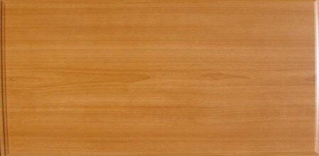 Drawer front used as wood shelf