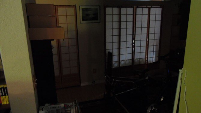 Same area with no light to light it up Same area with no light to light it up