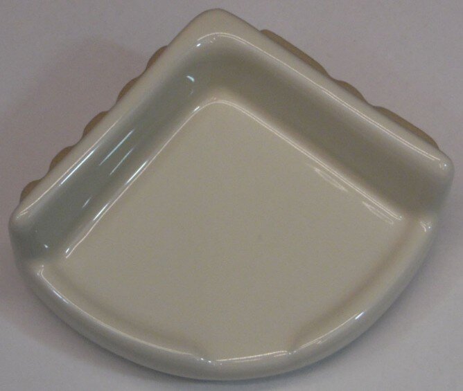 Bathroom shower ceramic corner shelf soap dish