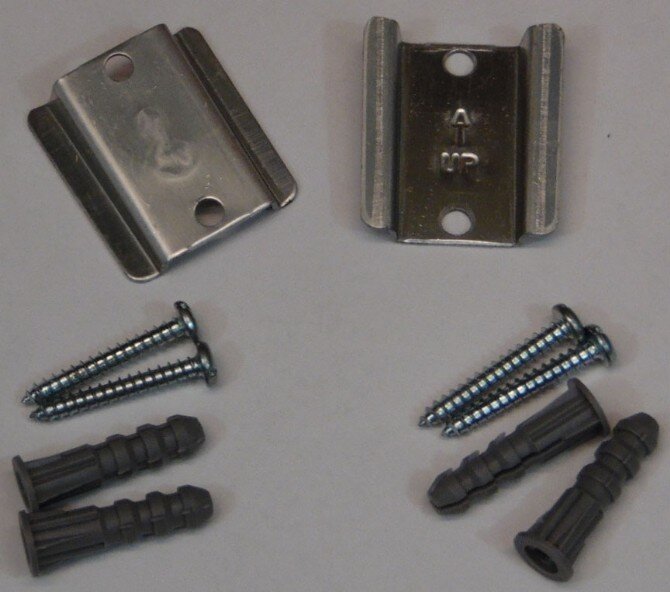 Lenape replacement bathroom hardware parts mounting clips