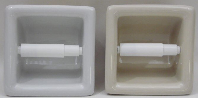 Lenape ceramic recessed toilet paper holders