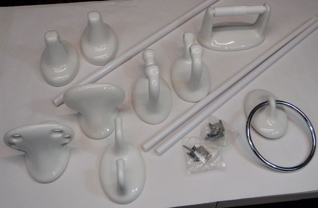 Lenape Products Classic Collection of porcelain bath hardware Lenape Products Classic Collection of porcelain bath hardware