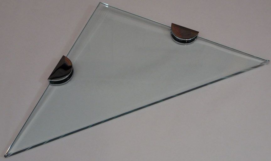 Lenape Luxury Glass Shelf kits - triangular glass corner shelves Lenape Luxury Glass Shelf kits - triangular glass corner shelves