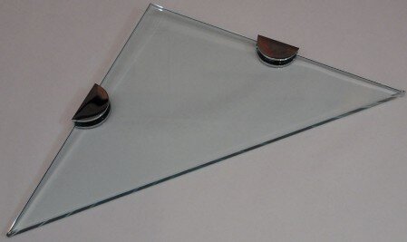 Lenape Luxury Glass Shelf kits of triangular glass shelves