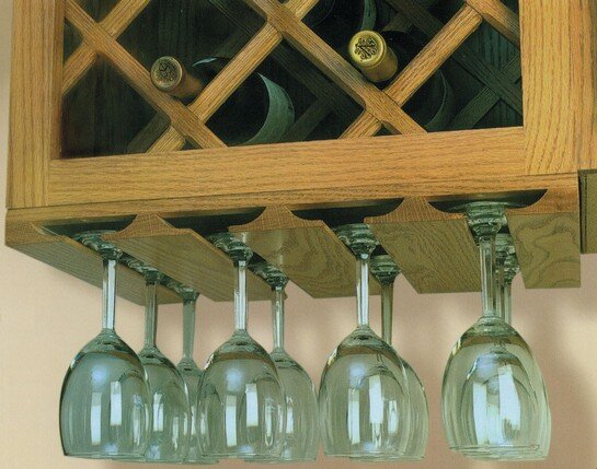 Omega-National wood stemware glass holders