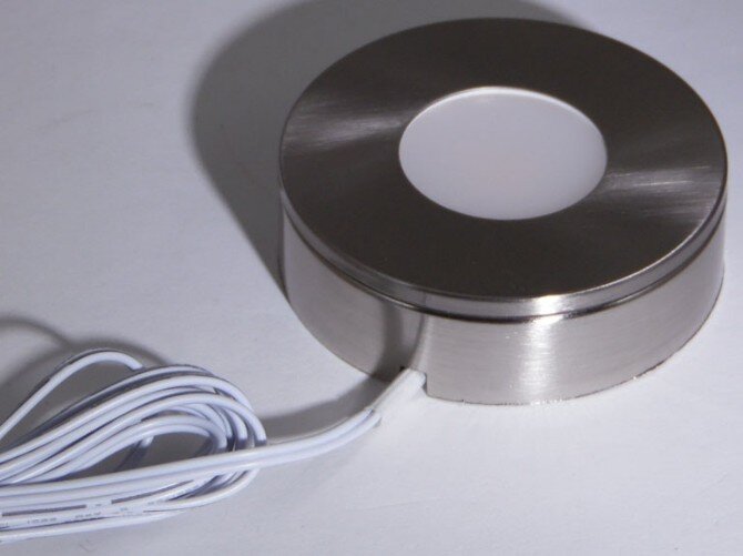 LED light assembled brushed nickel finish LED light assembled brushed nickel finish