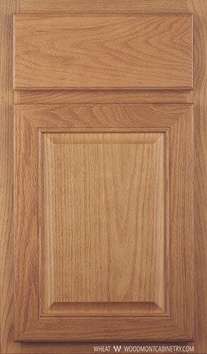 Woodmont Doors Ashford Oak raised panel miter corner door
