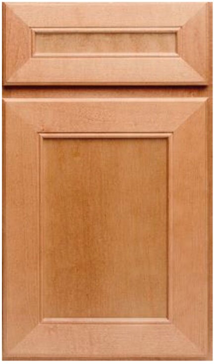 Woodmont Doors Belmont5 II Maple miter corner cabinet door