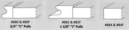 Woodmont Doors C-Pull and J-Pull spec info Woodmont Doors C-Pull and J-Pull spec info