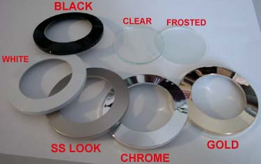 Hera EDR decor rings and glass lens for E1 halogen light