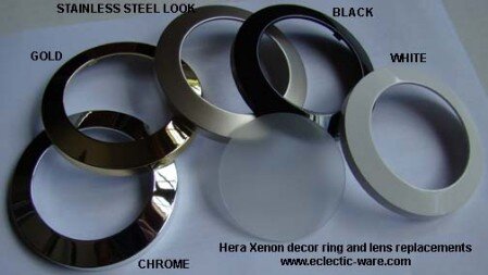 Hera Xenon decor rings and glass lenses Hera Xenon decor rings and glass lenses